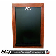 Hudson Wood Framed Chalkboard with Custom Stain Options