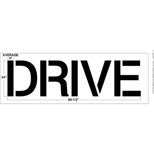 Newstripe Walgreens 24 Inch DRIVE Stencil Newstripe
