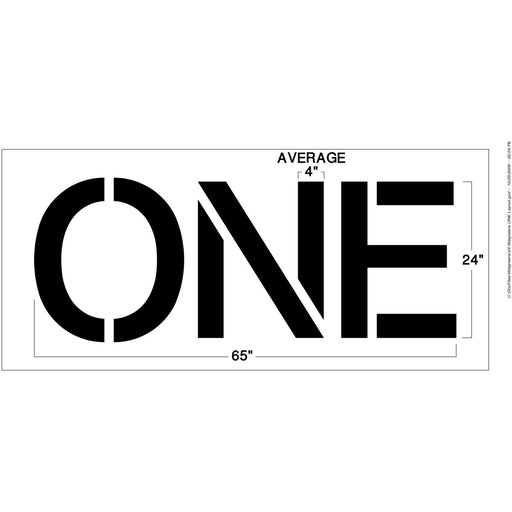 Newstripe Walgreens 24 Inch ONE Stencil Newstripe