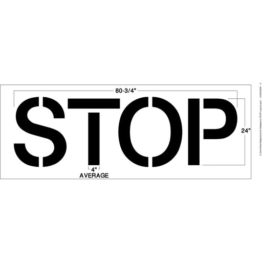 Newstripe Walgreens 24 Inch STOP Stencil Newstripe