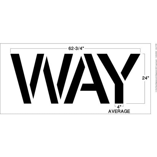 Newstripe Walgreens 24 Inch WAY Stencil Newstripe