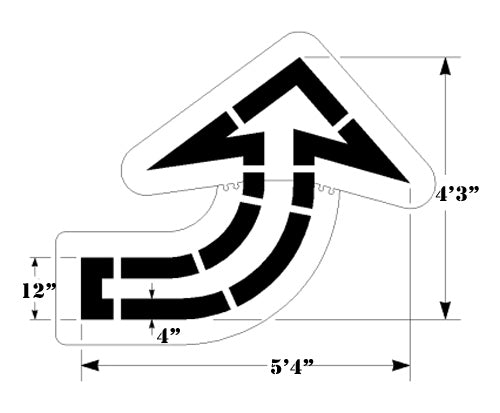 Newstripe Walmart Open Curve Arrow Newstripe