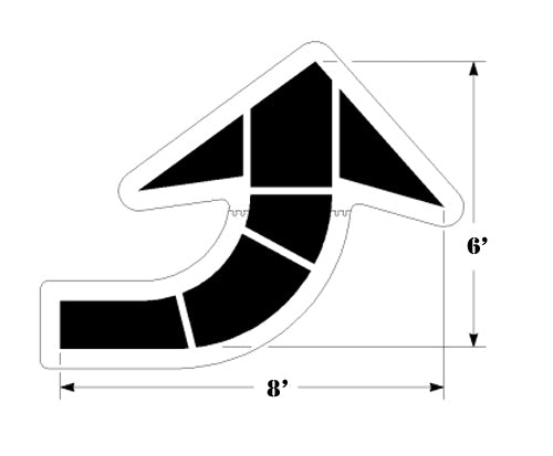 Newstripe Walmart Solid Curve Arrow Newstripe
