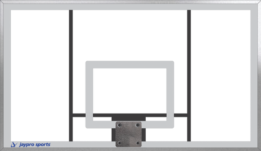 Jaypro ACRB-72 - Backboard - Acrylic - Rectangular (72 in.W x 42 in.H) (Outdoor) Jaypro