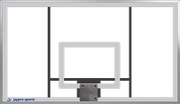 Jaypro Backboard - Aluminum Fan (56 in.W x 36 in.H) (Outdoor) Jaypro