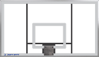 Jaypro Backboard - Aluminum Fan (56 in.W x 36 in.H) (Outdoor) Jaypro