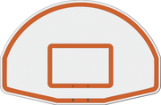 Jaypro Basketball System - Straight Post (4-1/2 in. Pole with 4 ft. Offset) - 36 in. Aluminum Fan Backboard - Super Goal Jaypro