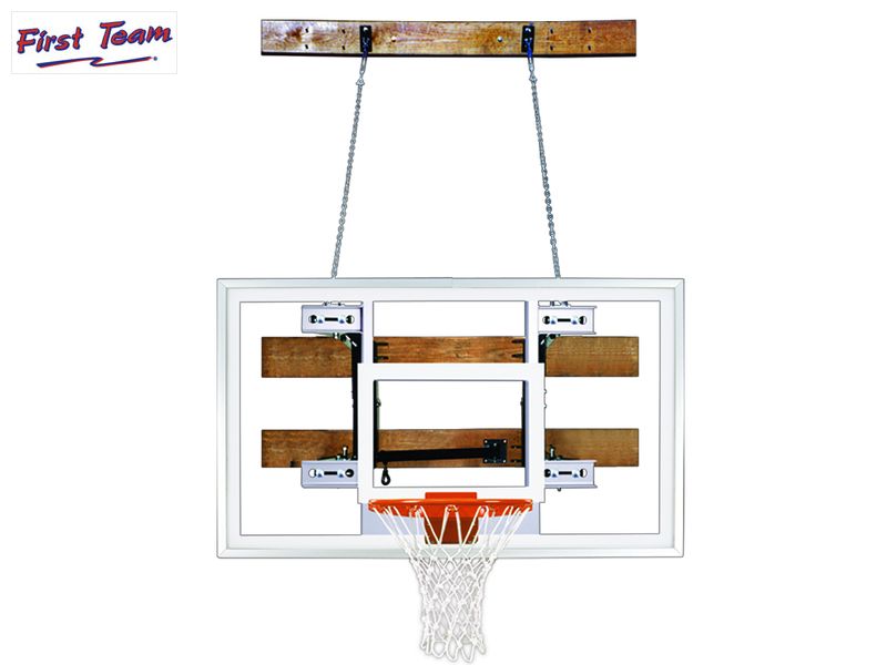 First Team FoldaMount 68 Pro Folding Wall Mount Basketball Goal First Team