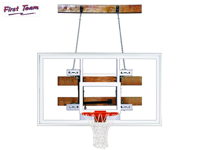 First Team FoldaMount46 Supreme Folding Wall Mount Basketball Goal First Team