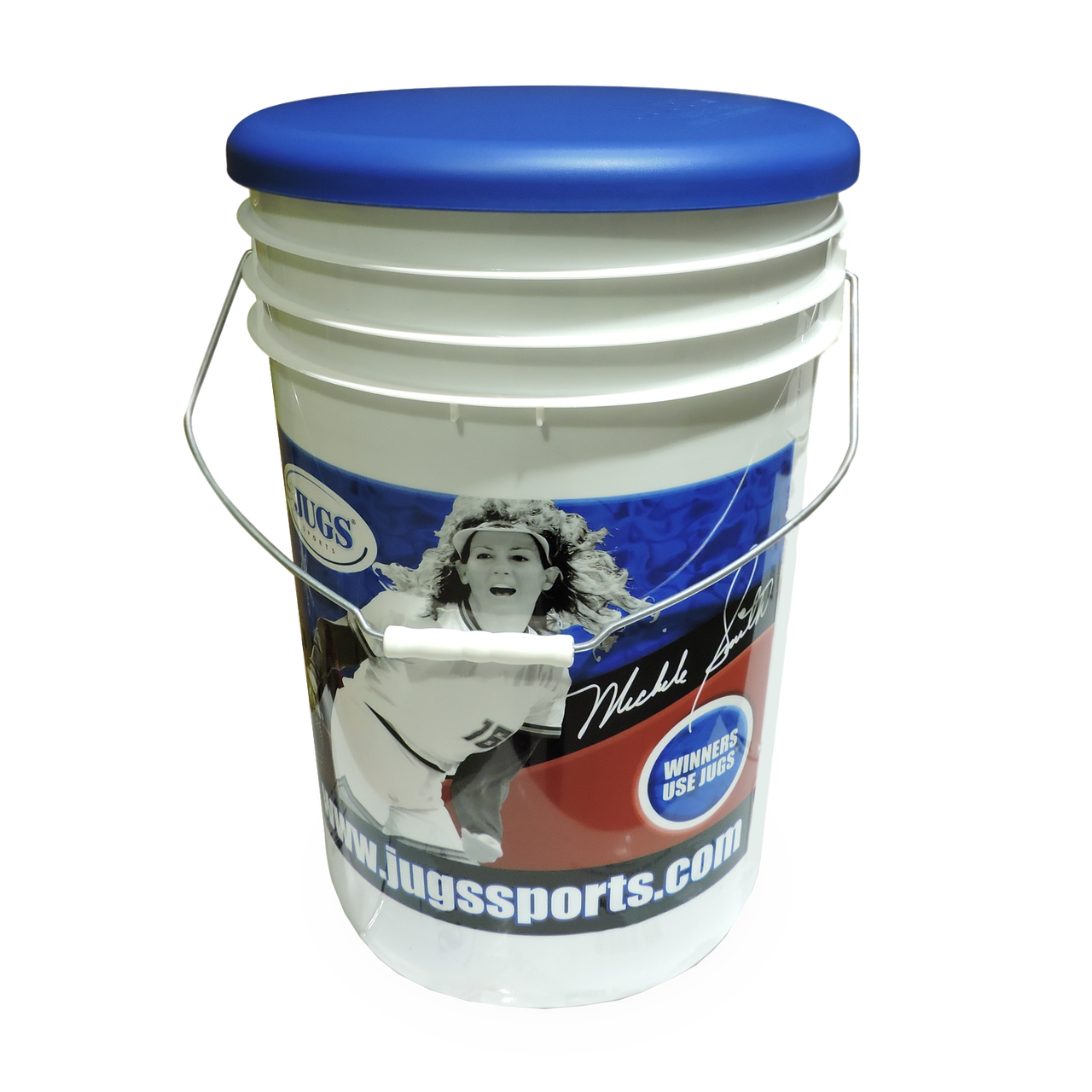 JUGS Bucket of JUGS LeatherLast Softballs JUGS Sports