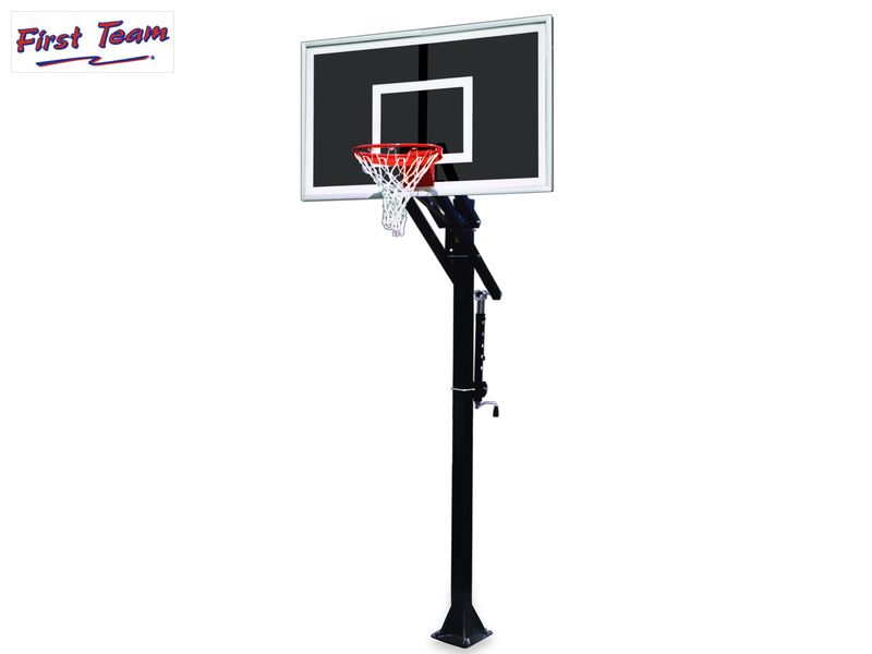 First Team Jam Eclipse BP In Ground Adjustable Basketball Goal First Team
