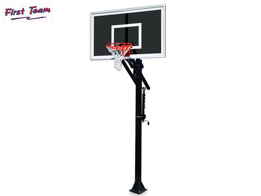 First Team Jam Eclipse BP In Ground Adjustable Basketball Goal First Team