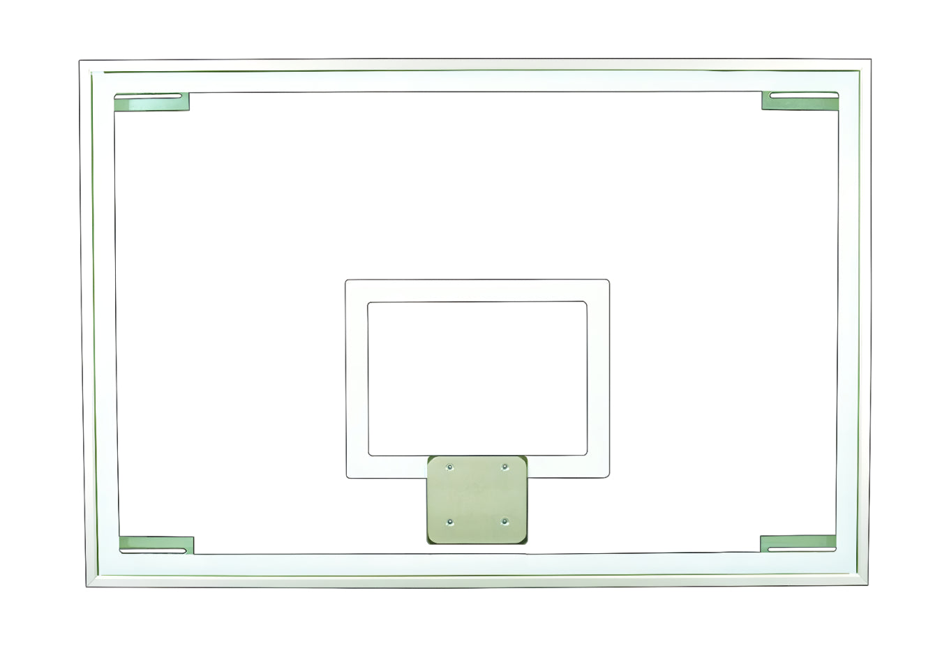 FIRST TEAM clear basketball backboard for outdoor and indoor basketball hoop systems