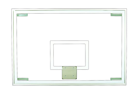 FIRST TEAM clear basketball backboard for outdoor and indoor basketball hoop systems