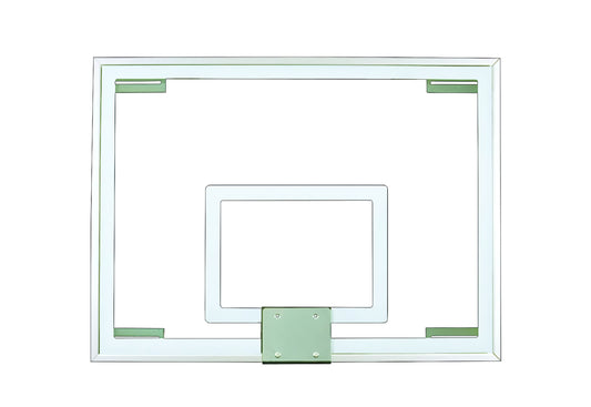 FIRST TEAM basketball backboard white rectangular hoop with mounting bracket for outdoor play