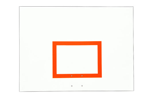 FIRST TEAM basketball backboard with orange square marking for durable outdoor basketball hoop