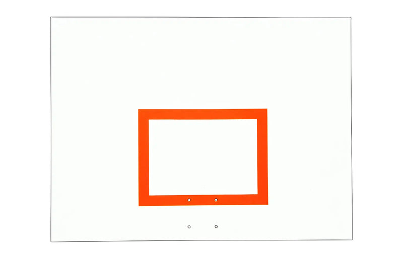 FIRST TEAM basketball backboard with orange square marking for durable outdoor basketball hoop
