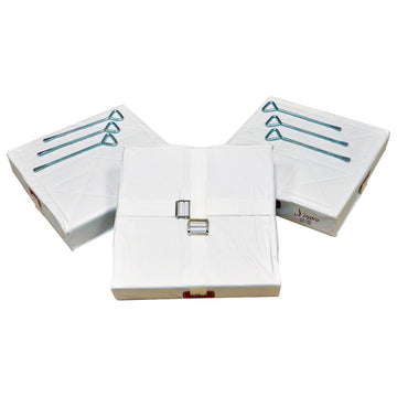 Jaypro Baseball Base Set - Economy Base (15 in.L x 15 in.W x 3 in.H) (Set of 3) (White)