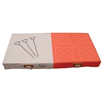 Jaypro Baseball Base Set - Economy Base (15 in.L x 15 in.W x 3 in.H) (Set of 3) (White) Jaypro