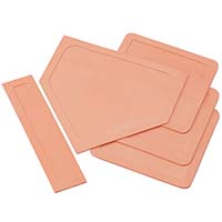 Jaypro Baseball Base Set - Rubber Throw Down Style (13-1/2 in.L x 13-1/2 in.W x 1/2 in.H) (Set of 3) (White) Jaypro