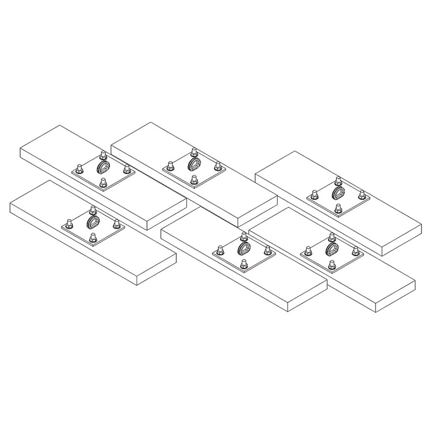 Jaypro Wall Mounting Kit for Gymnasium Installations