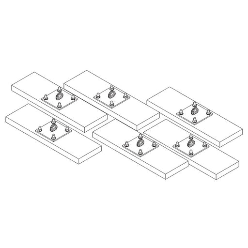 Jaypro Wall Mounting Kit for Gymnasium Installations