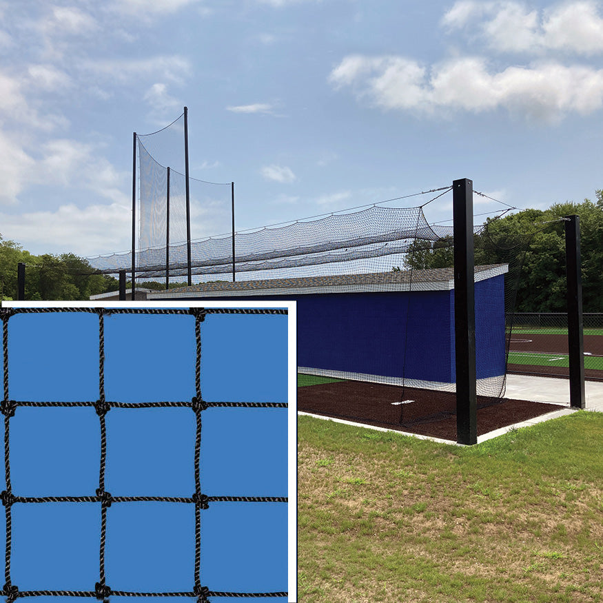 Jaypro Batting Tunnel Net - All-Star -  #36 Knotted Nylon Net - 1-3/4 in. Square Mesh  (70 ft.L x 12 ft.W x 12 ft.H) Jaypro
