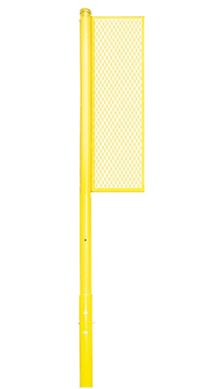 Jaypro Foul Poles - Collegiate (15 ft.) - Baseball/Softball (Semi-Permanent)  (Yellow)