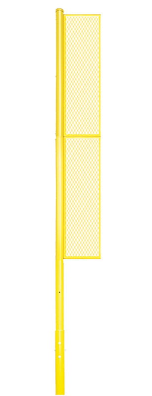 Jaypro Foul Poles - Collegiate (20 ft.) - Baseball/Softball (Semi-Permanent)  (Yellow) Jaypro