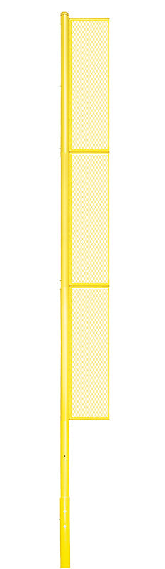 Jaypro Foul Poles - Collegiate (30 ft.) - Baseball/Softball (Semi-Permanent)  (Yellow) Jaypro