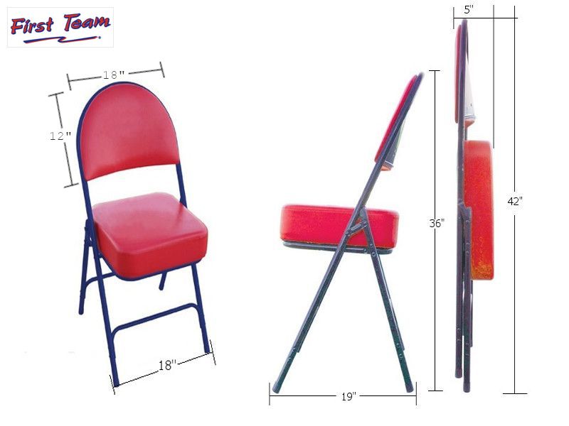 First Team Superstar Classic Customizable Folding Chairs First Team