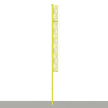 Jaypro Foul Poles - Professional (30 ft.) - Baseball (Semi-Permanent)  (Yellow)