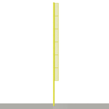 Jaypro Foul Poles - Professional (40 ft.) - Baseball (Surface Mount) (Yellow)