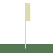 Jaypro Foul Poles - Collegiate (15 ft.) - Baseball/Softball (Surface Mount)  (Yellow)