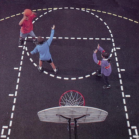 Jaypro Basketball Court - Stencil (Regulation Size) Jaypro