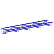 Jaypro Bleacher - 27 ft. (2 Row - Single Foot Plank) - Tip & Roll  (Powder Coated)