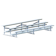 Jaypro Bleacher - 15 ft. (3 Row - Single Foot Plank) - Standard, Outdoor