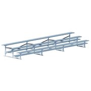 Jaypro Bleacher - 21 ft. (3 Row - Single Foot Plank) - Standard, Outdoor
