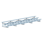 Jaypro Bleacher - 27 ft. (3 Row - Single Foot Plank) - Standard, Outdoor Jaypro