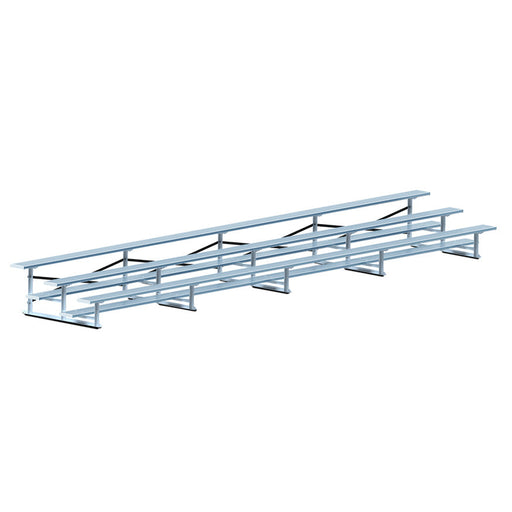 Jaypro Bleacher - 27 ft. (3 Row - Single Foot Plank) - Standard, Outdoor Jaypro