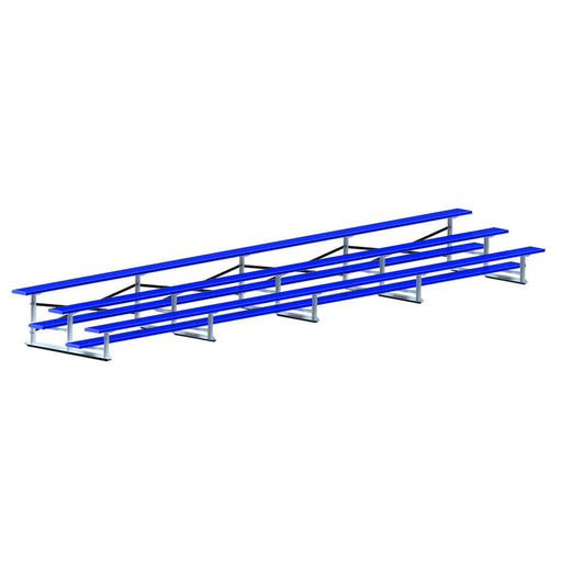 Jaypro Bleacher - 27 ft. (3 Row - Single Foot Plank) - Standard, Outdoor  (Powder Coated) Jaypro