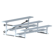 Jaypro Bleacher - 7-1/2 ft. (3 Row - Single Foot Plank) - Tip & Roll Jaypro