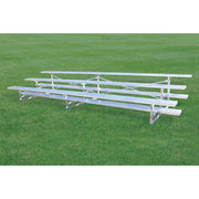 Jaypro Bleacher - 15 ft. (3 Row - Single Foot Plank) - All Aluminum Jaypro