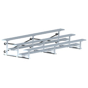 Jaypro Bleacher - 15 ft. (3 Row - Single Foot Plank)  -Tip & Roll