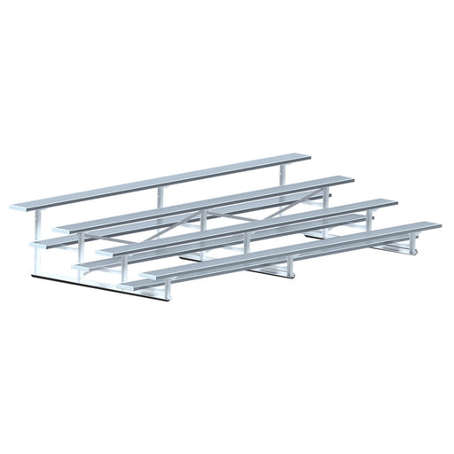 Jaypro Bleacher - 15 ft. (4 Row - Single Foot Plank) - Standard, Outdoor Jaypro
