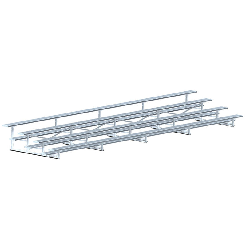 Jaypro Bleacher - 27 ft. (4 Row - Single Foot Plank) - Standard,  Outdoor Jaypro