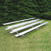 Jaypro Bleacher - 15 ft. (4 Row - Single Foot Plank) - All Aluminum Jaypro