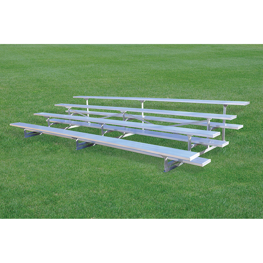 Jaypro Bleacher - 15 ft. (4 Row - Single Foot Plank) - All Aluminum Jaypro