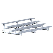 Jaypro Bleacher - 15 ft. (4 Row - Single Foot Plank) - Tip & Roll Jaypro