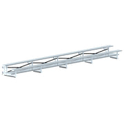 Jaypro Bleacher - 27 ft. (2 Row - Double Foot Plank) - Tip & Roll Jaypro